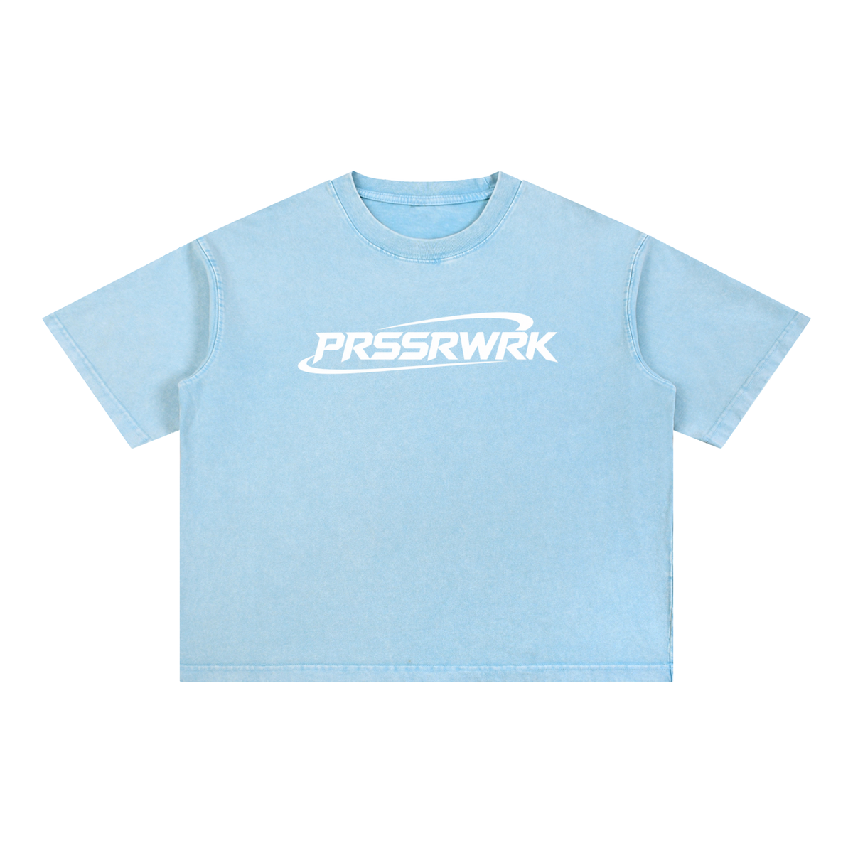 PRSSRWRK Mineral Wash Boxy Cotton T-Shirt