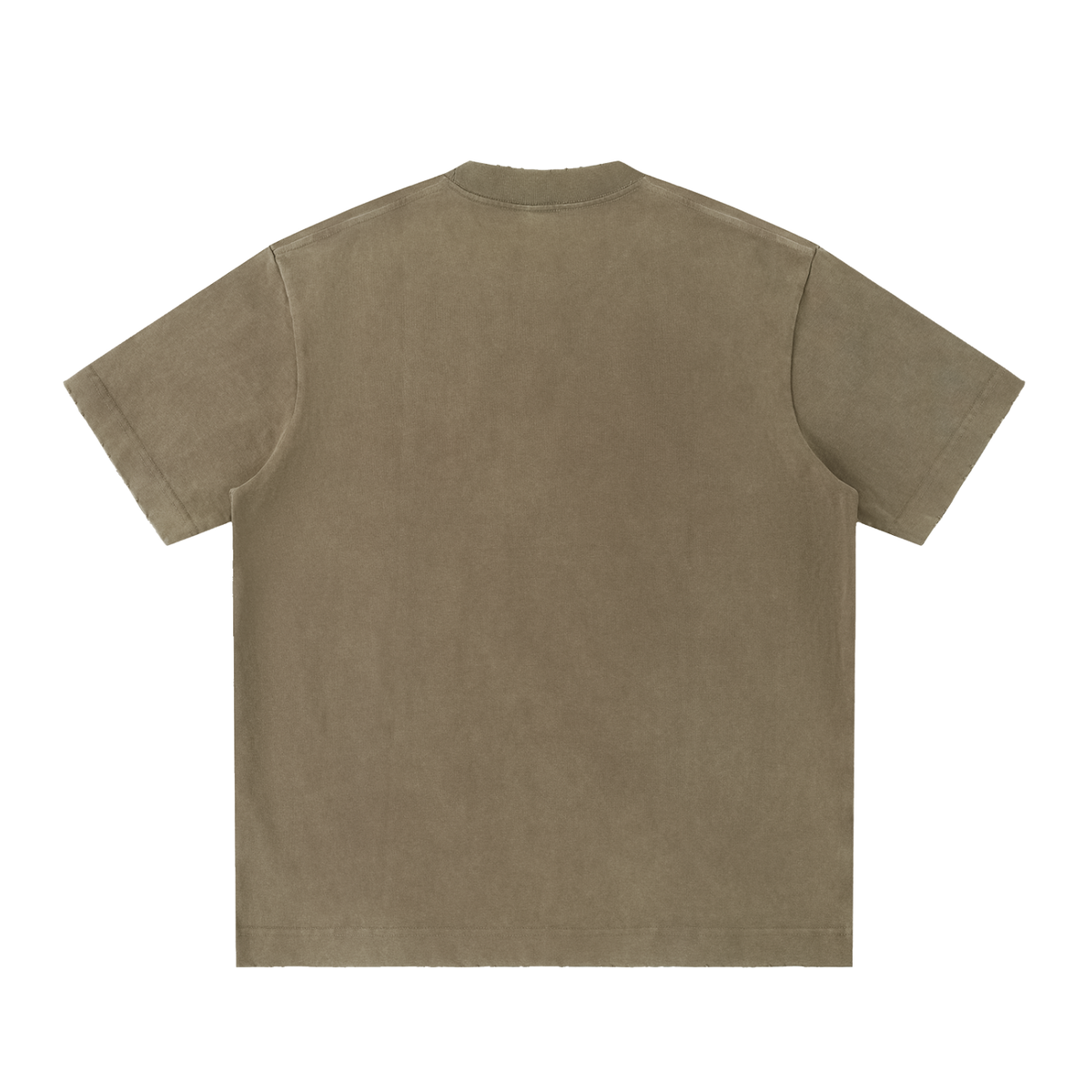 Prssrwrk heavyweight Vintage Washed Frayed T-Shirt
