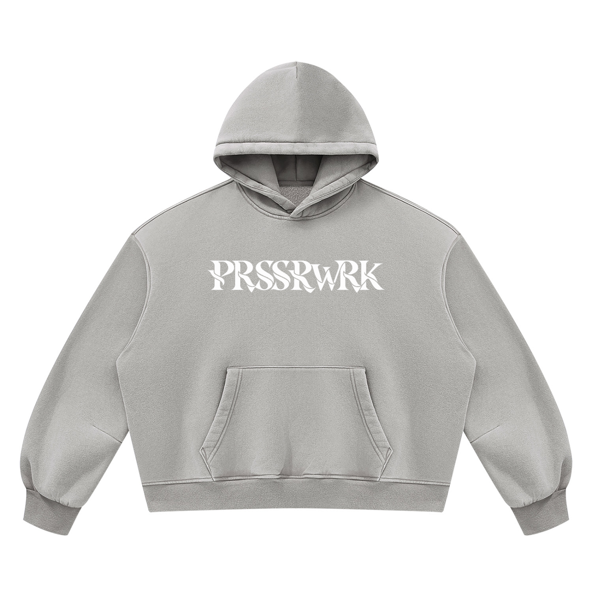 PRSSRWRK Vintage Wash Boxy Fleece Hoodie