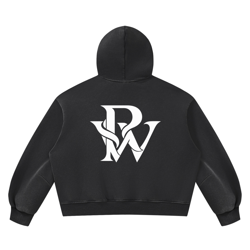 Unisex Vintage Wash Boxy Fleece Hoodie