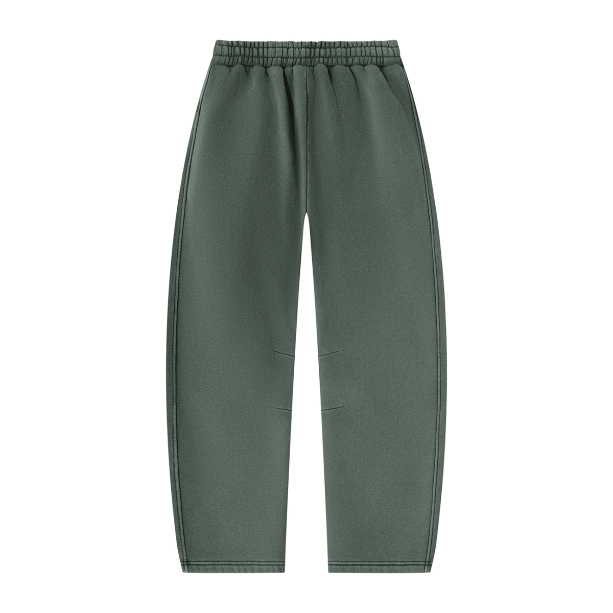 Prssrwrk Unisex Vintage Wash Barrel Leg Fleece Sweatpants