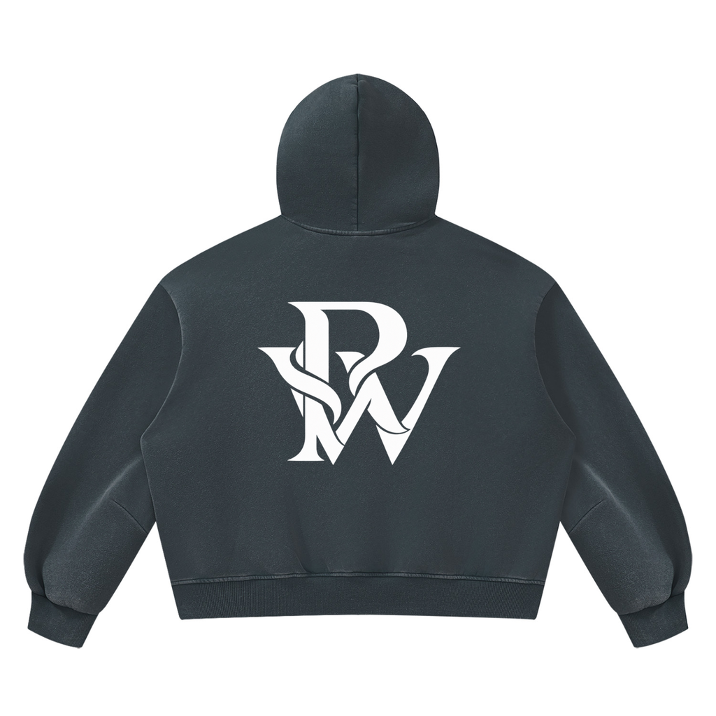 Unisex Vintage Wash Boxy Fleece Hoodie