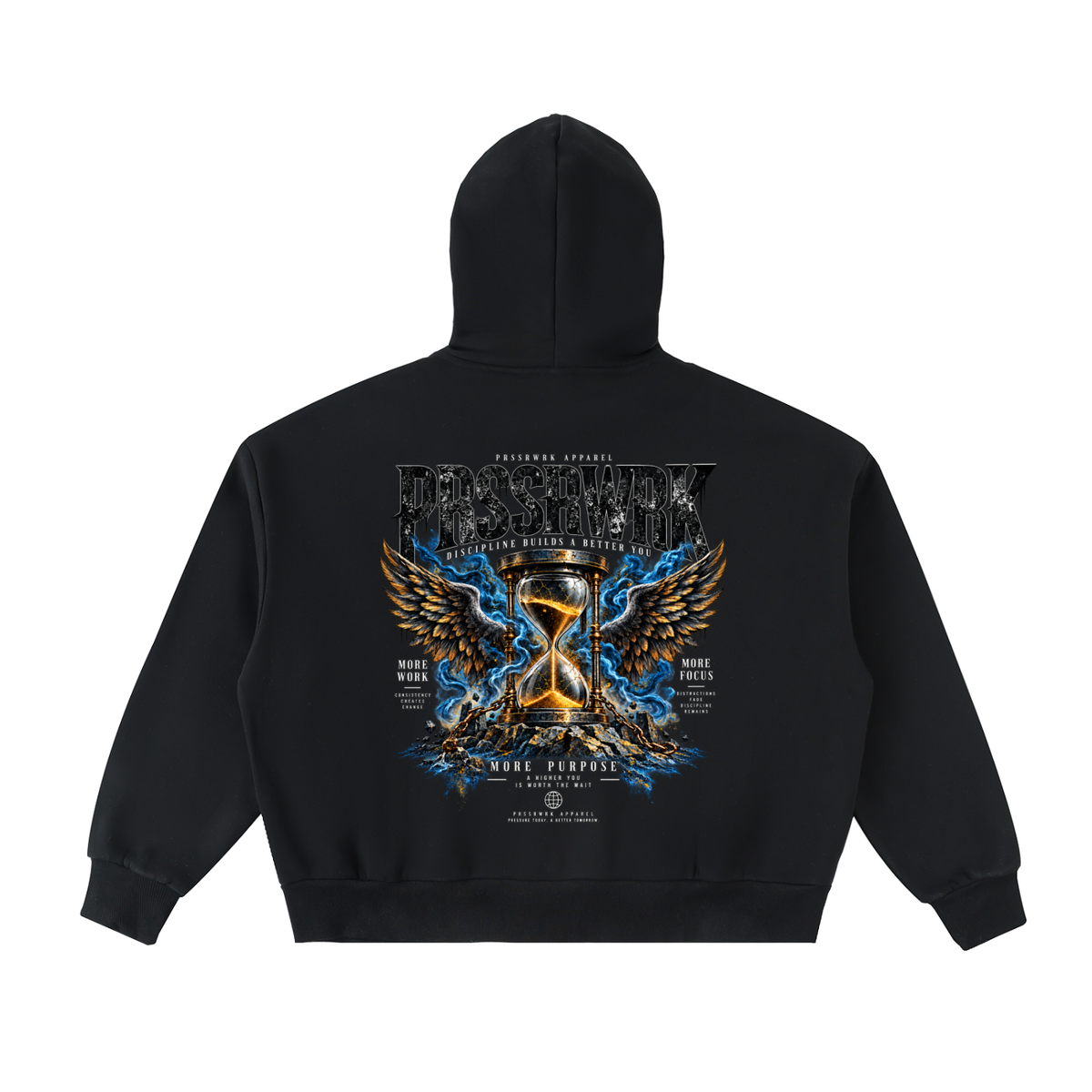 PRSSRWRK “More Purpose” Full-Zip Hoodie Jacket