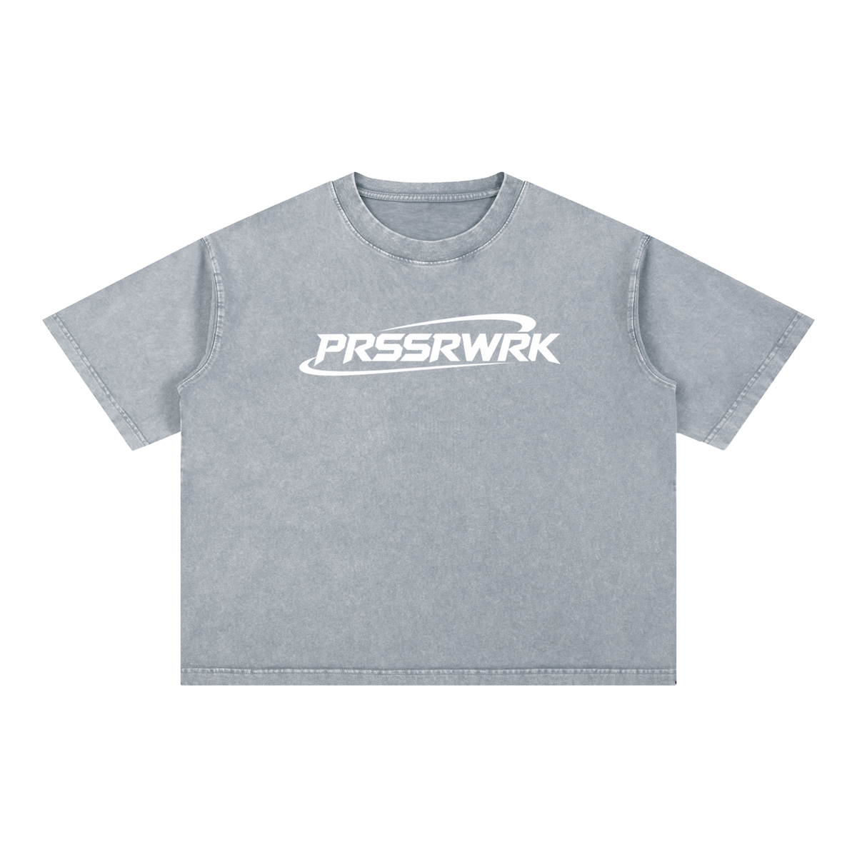 PRSSRWRK Mineral Wash Boxy Cotton T-Shirt