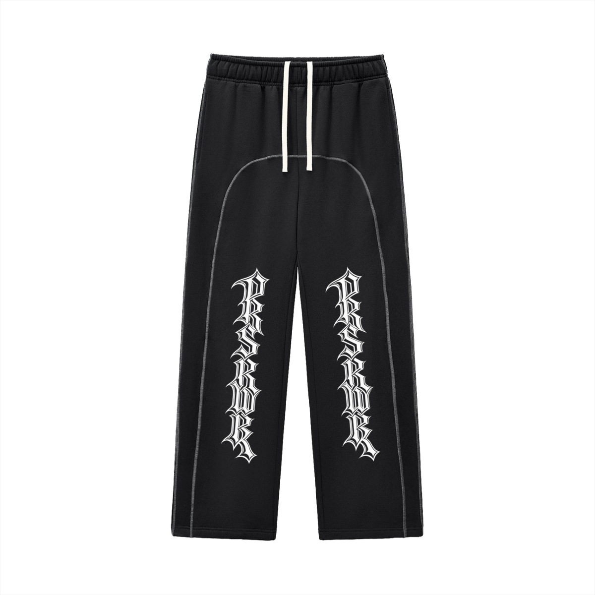 PRSSRWRK Contrast-Stitched Fleece Sweatpants