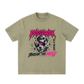 Prssrwrk heavyweight Vintage Washed Frayed T-Shirt