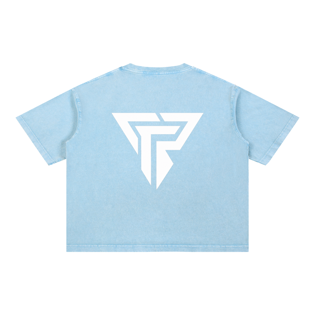 PRSSRWRK Mineral Wash Boxy Cotton T-Shirt