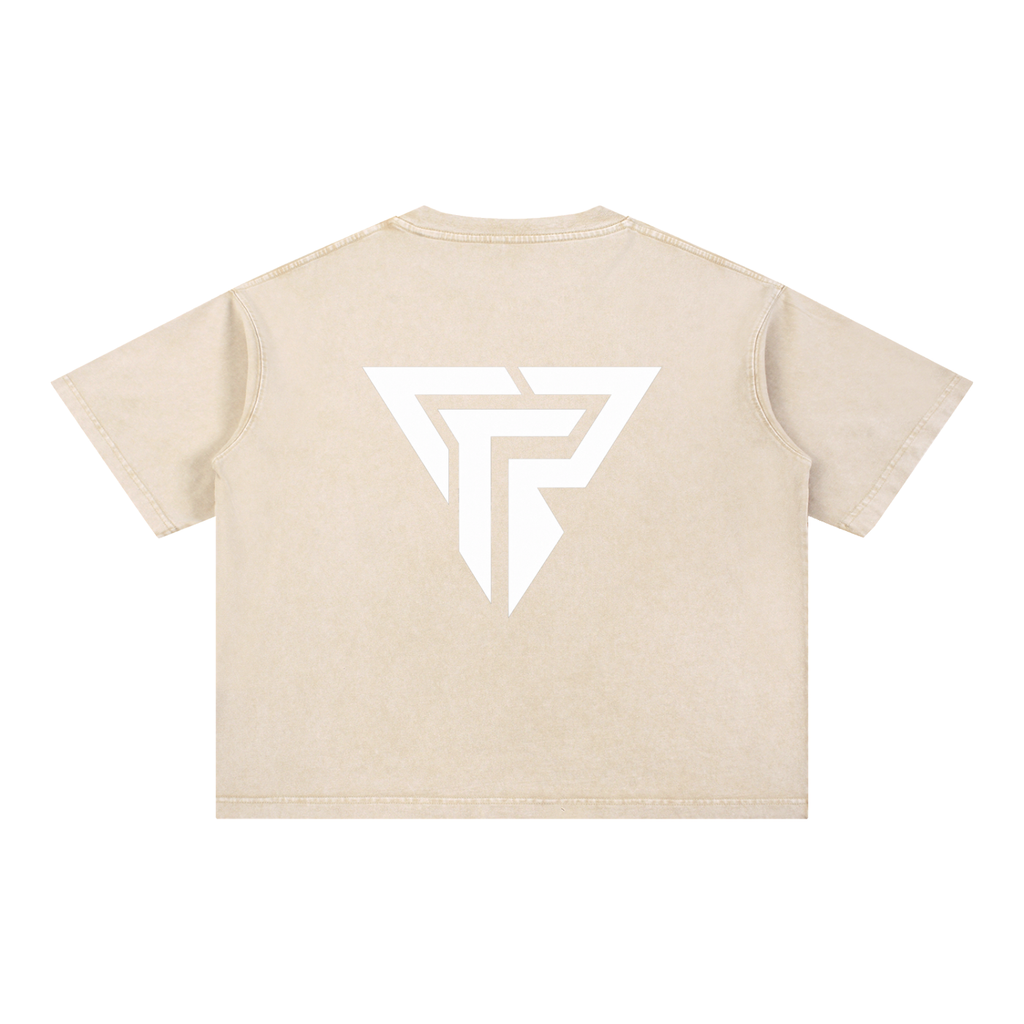 PRSSRWRK Mineral Wash Boxy Cotton T-Shirt