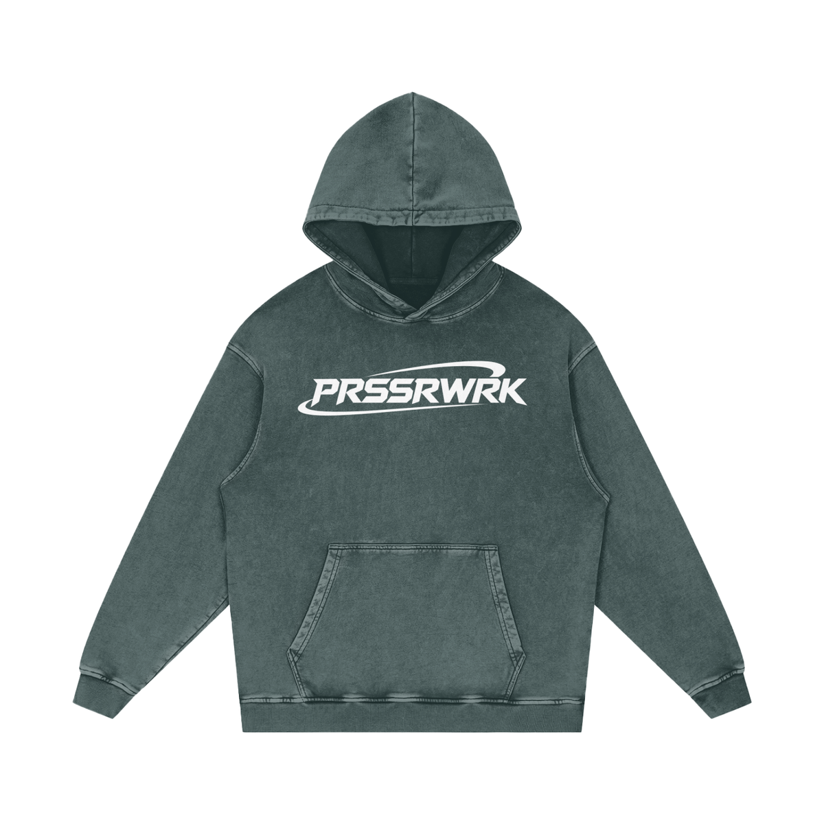 Snow Washed Loose Cotton Hoodie