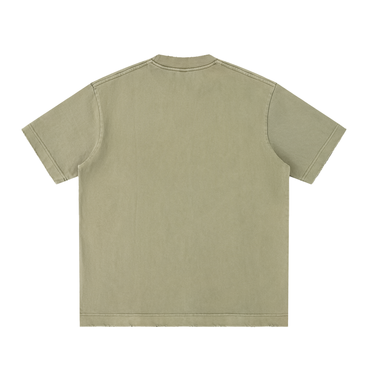 Prssrwrk heavyweight Vintage Washed Frayed T-Shirt