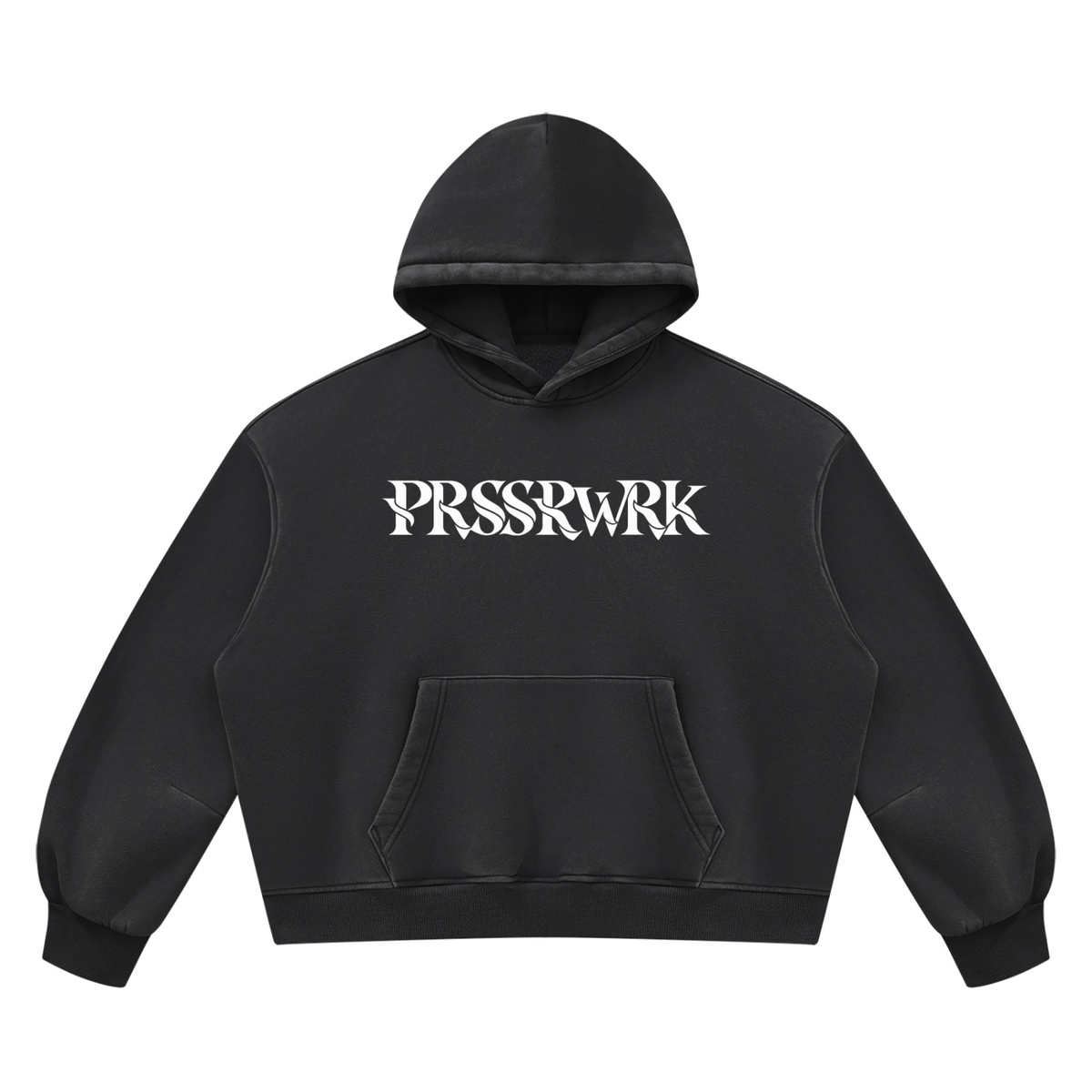 PRSSRWRK Vintage Wash Boxy Fleece Hoodie