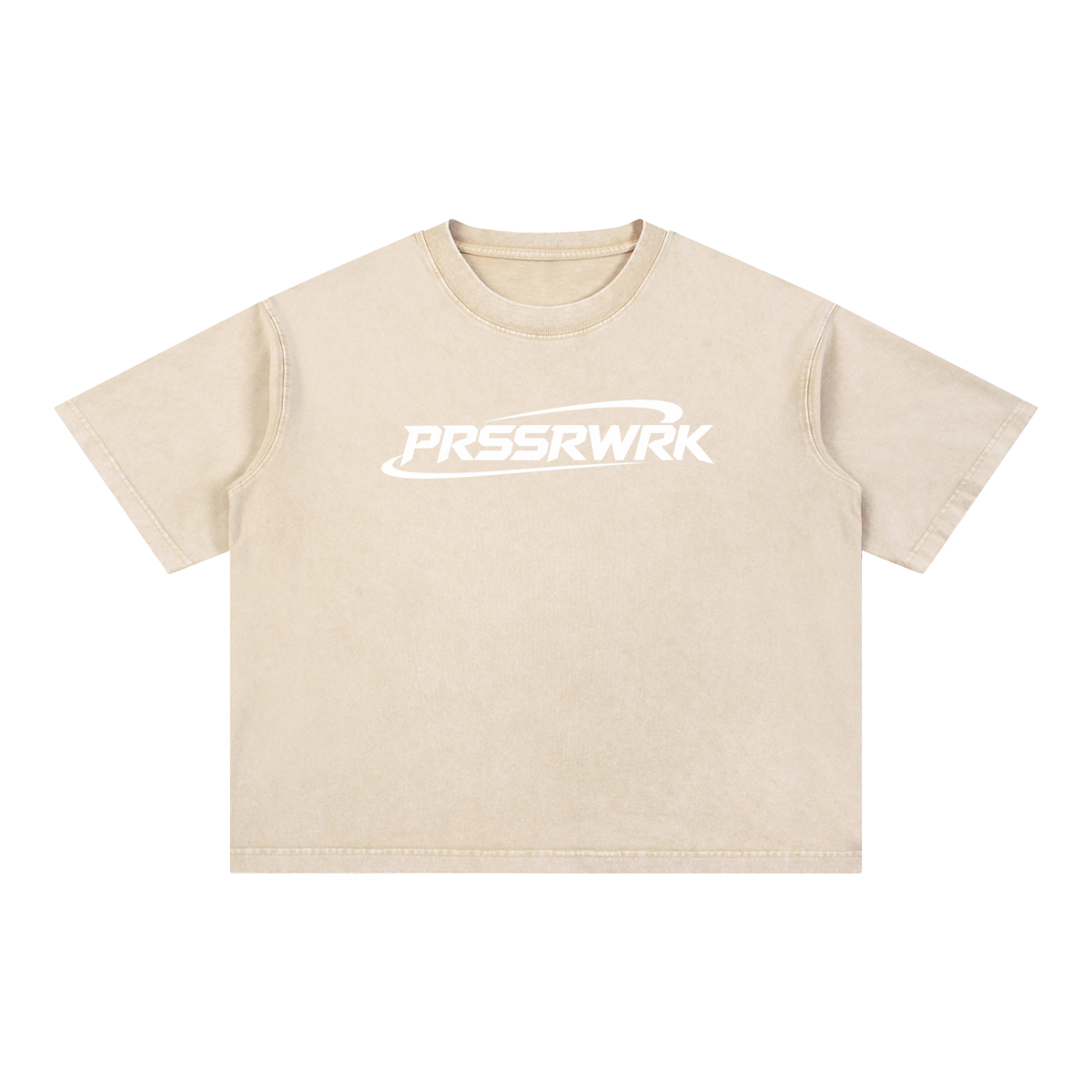 PRSSRWRK Mineral Wash Boxy Cotton T-Shirt