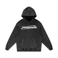 PRSSRWRK Signature Vintage Wash Hoodie – Black