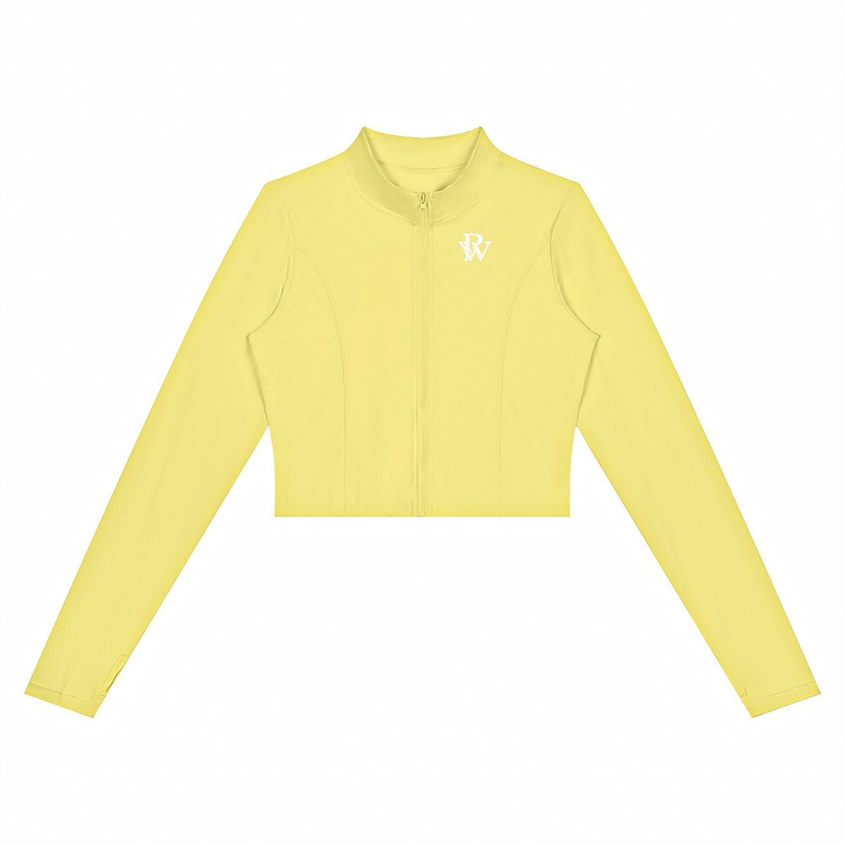 PRSSRWRK Women's Cropped Zip Jacket