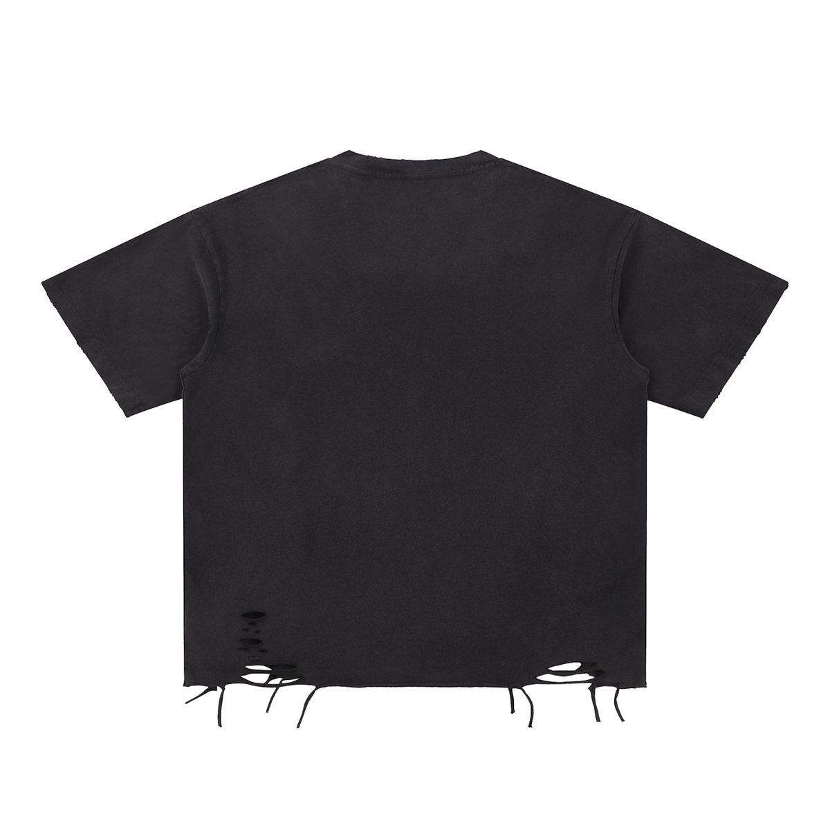 Prssrwrk Snow Washed Raw-Hem T-Shirt