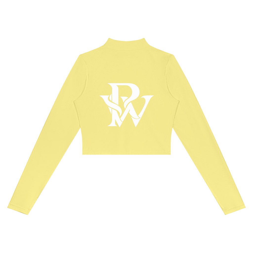 Prssrwrk Women’s Crop Yoga Sports Jacket