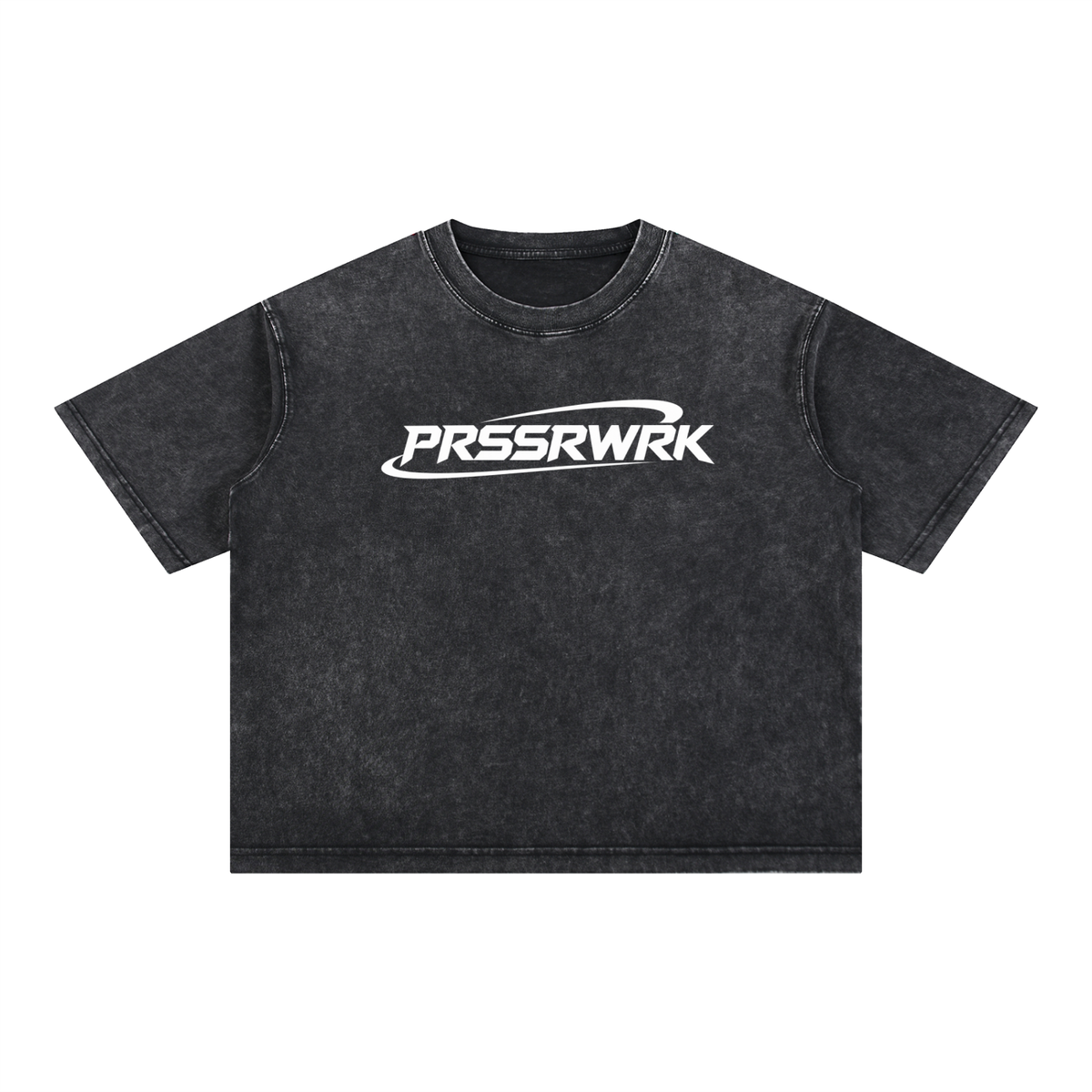 PRSSRWRK Mineral Wash Boxy Cotton T-Shirt