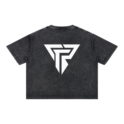 PRSSRWRK Mineral Wash Boxy Cotton T-Shirt